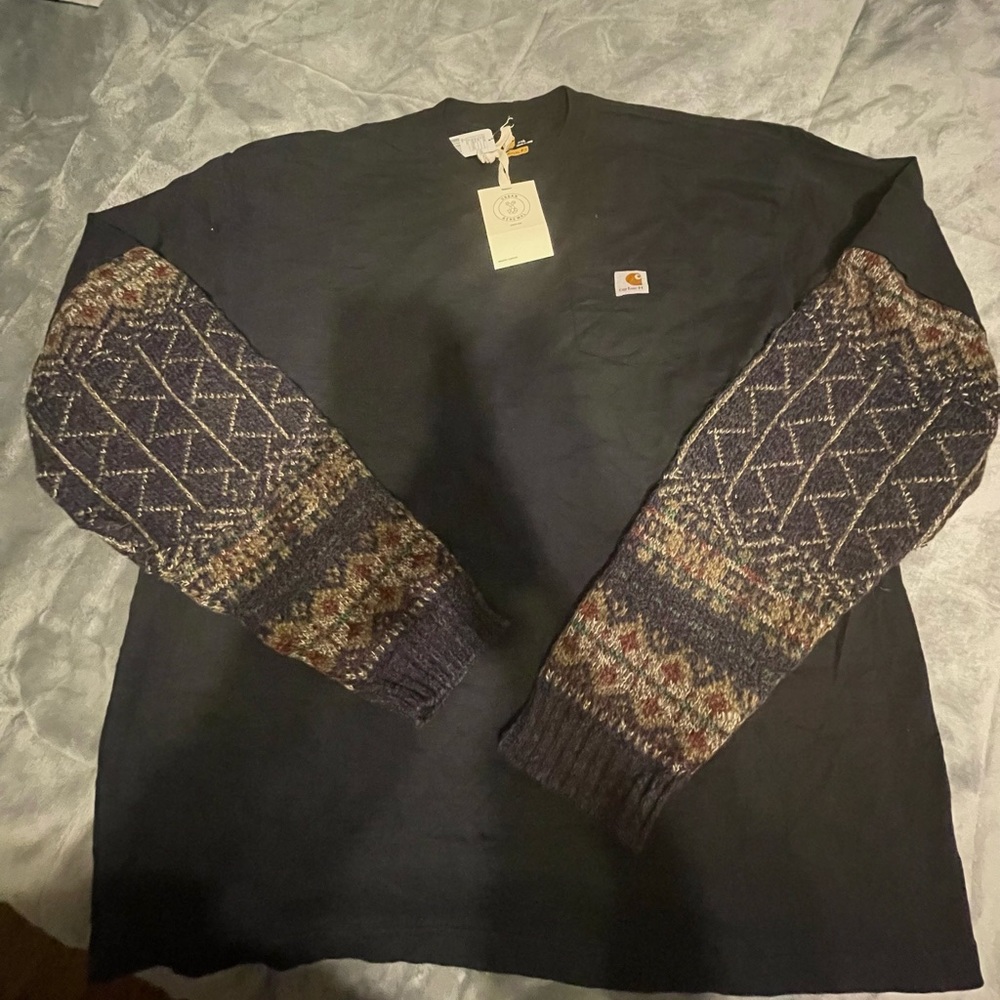 Reworked Carhartt tshirt sweater *NWT!!